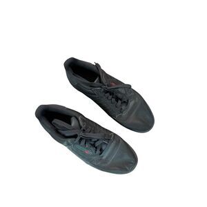 Adidas Yeezy Powerphase Calabasas Mens 6.5 Womens 8 Core Black Leather Sneakers